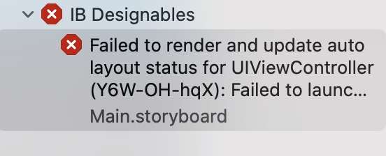 오류가 잦아 사용이 불가능한 `@IBDesignable`