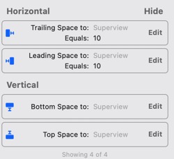 제약: 컨텐트 뷰(상위 뷰)에 맞춤